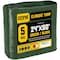Core Tarps Tarp, 50 ft L x 0.5 mm H x 24 ft W, 5 Mil, Green/Black, Polyethylene CT-503-24X50 - alternate 1